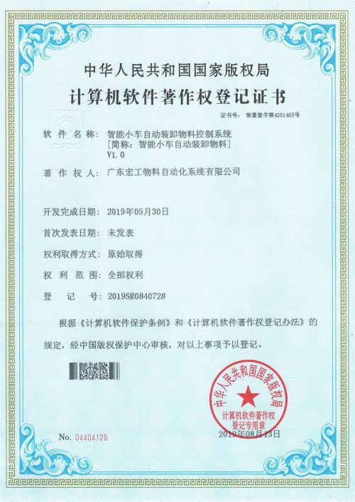 软件著作权-高混机、低混机联动控制V1.0